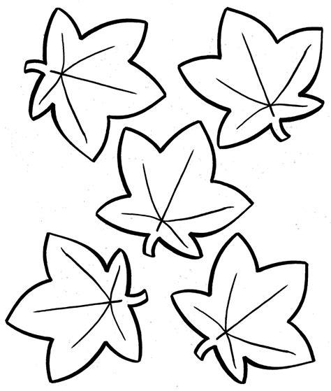 Fall Leaves Coloring Pages Printable
