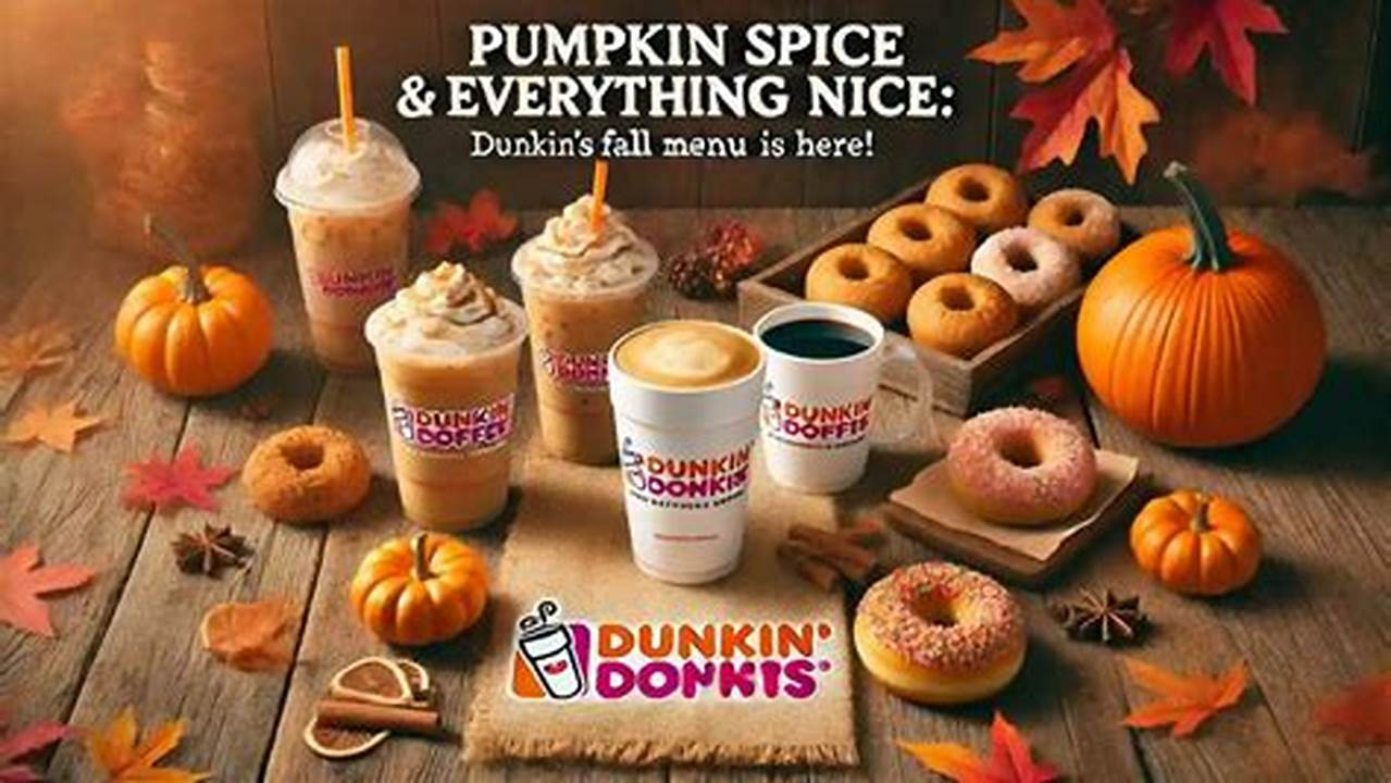 Fall Menu Dunkin 2025