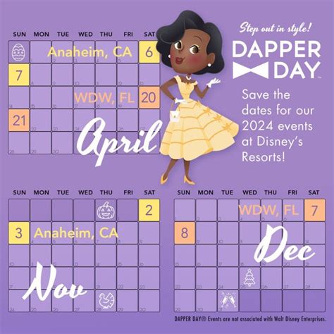 Fall 2024 Dapper Day Dates At Wdw