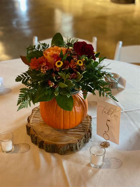 Fall Bridal Shower Centerpiece Ideas Table
