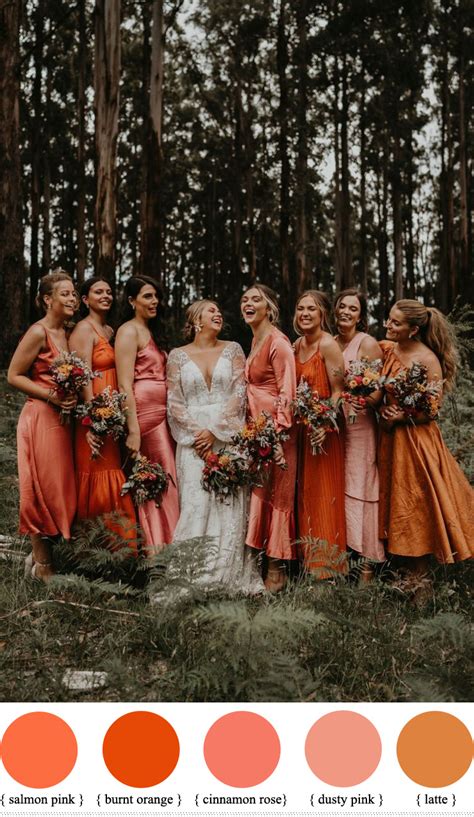 Fall Color Wedding Attire