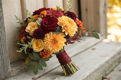 Fall Color Wedding Flowers