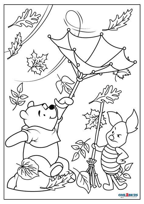 Fall Coloring Pages For Kids Disney