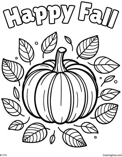 Fall Coloring Pages Pumpkins