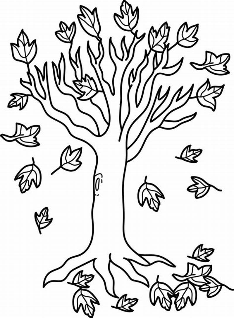 Fall Coloring Tree