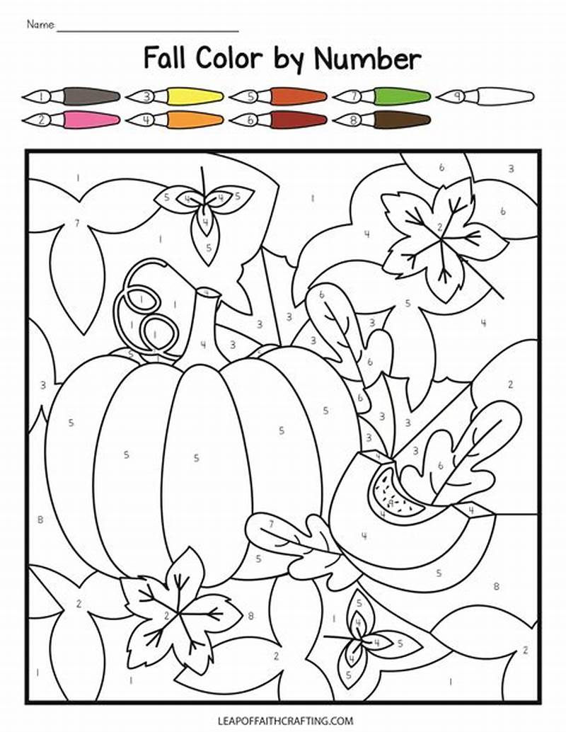 Fall Coloring Worksheet