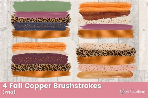 Download Fall Copper Brushstrokes For Crafts