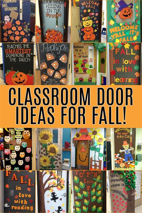 Autumn's Avenue: Delightful Fall Door Decorations for Preschoolers to Savor