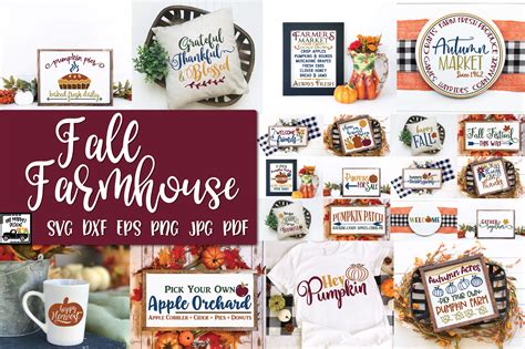 Download Fall Farmhouse Bundle For Crafts