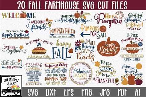Download Fall Farmhouse Bundle For Cricut