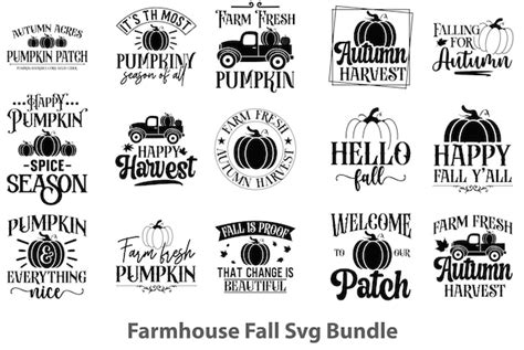 Download Fall Farmhouse Bundle For Silhouette