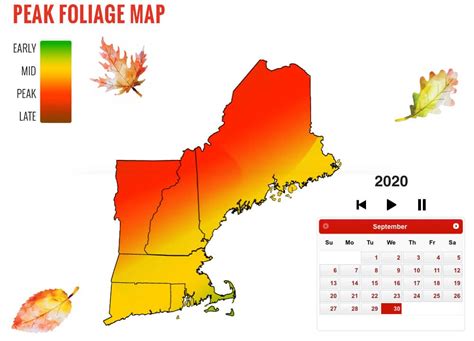 Fall Color Map 2020 Time Zones Map World