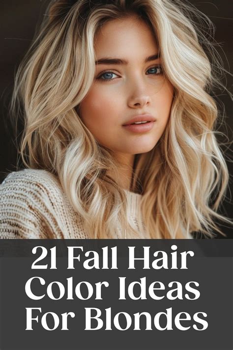 Fall Hair Color Ideas for Blondes