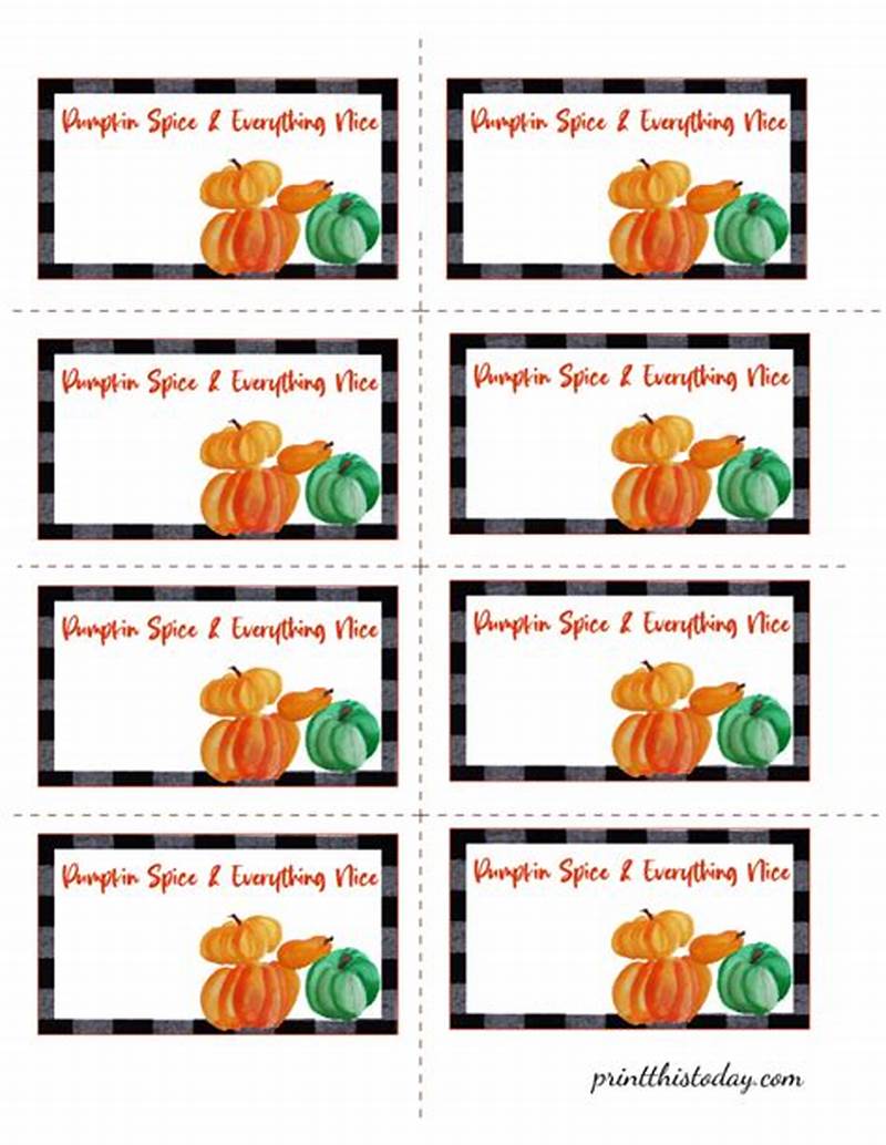 Fall Labels Printable