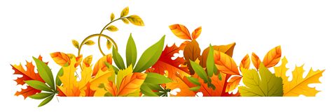 Fall Leaves Border Clipart