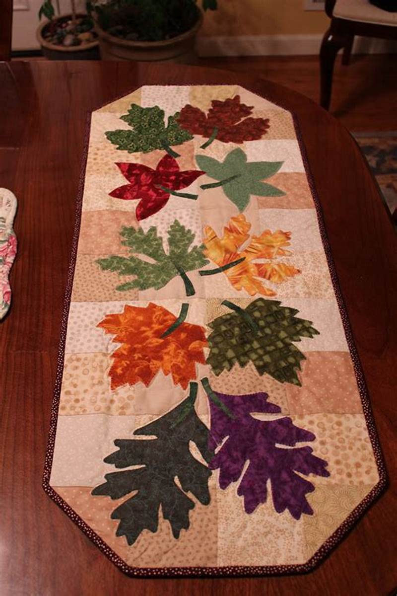 Fall Leaves Table Runner Quilt Pattern