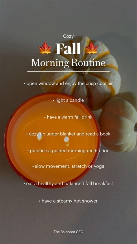 Fall Morning Routine