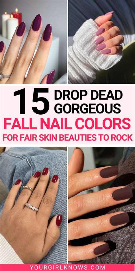 Enchanting Fall Nail Shades that Complement Your Fair Skin Tone