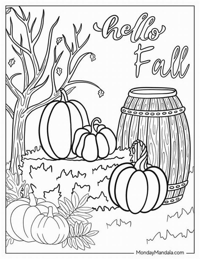 Fall Printable Color Sheets