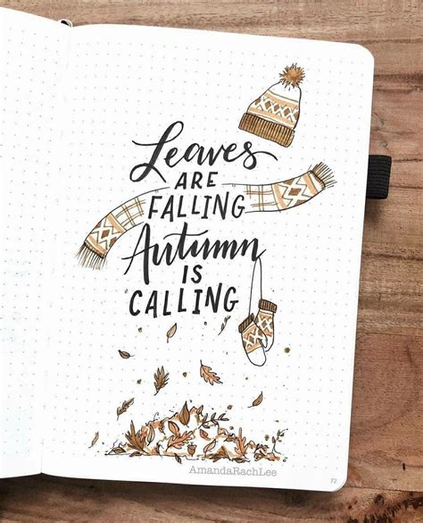 Fall Quotes Bullet Journal