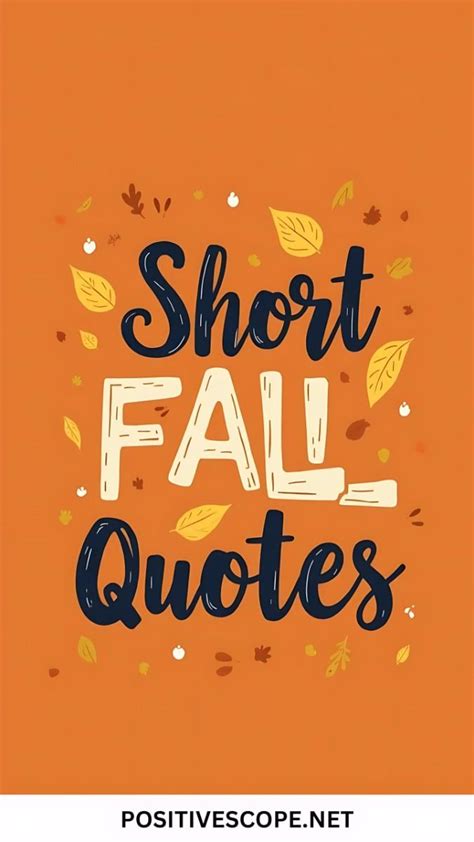Fall Quotes Short Cute