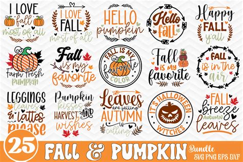 50 Autumnal Sayings for Your Seasonal Crafts: Fall Quotes Svg Collection