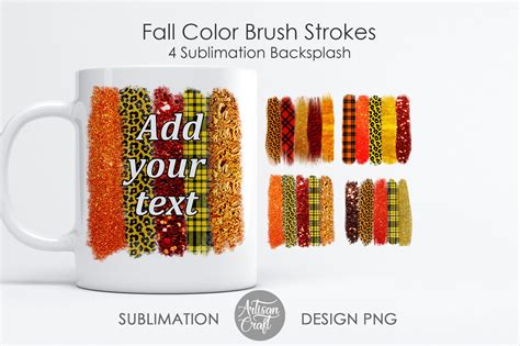 Download Fall Sublimation Designs, Brushstrokes DXF Files