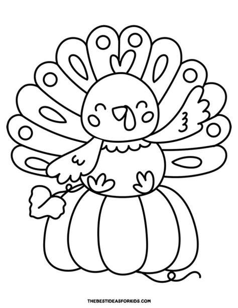 Fall Turkey Coloring Pages For Kids
