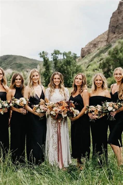 Fall Wedding Black Dress