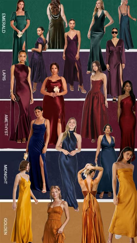 Fall Wedding Guest Attire Color Palette