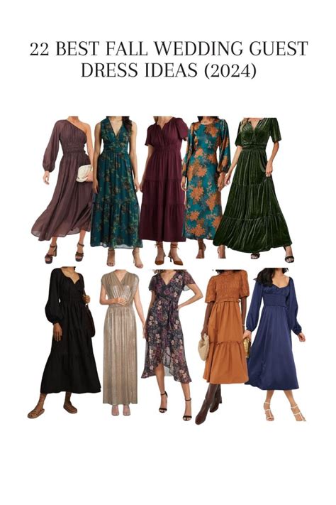 Fall Wedding Guest Attire Table Breakdown