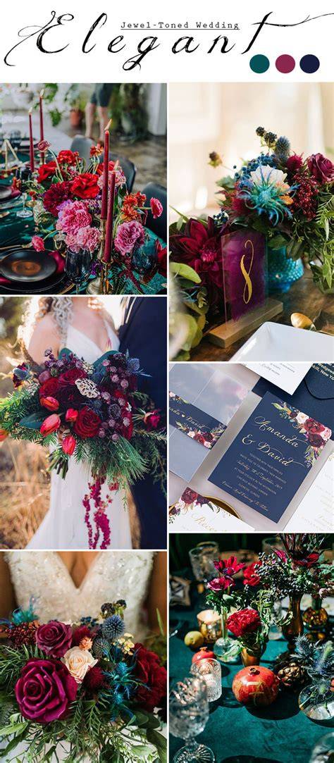 Fall Wedding Jewel Tones Inspiration