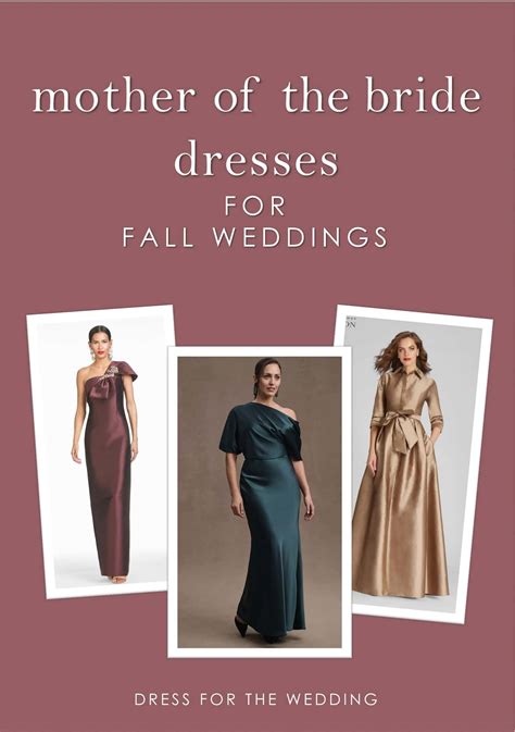 Fall Wedding Mother of the Bride Dress Etiquette