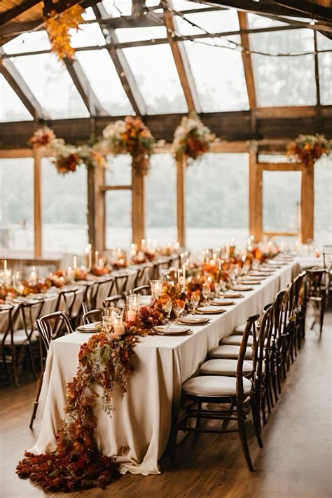 Fall Wedding Reception Decor