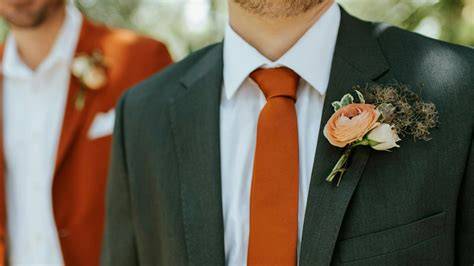 Fall Wedding Suit Accessories