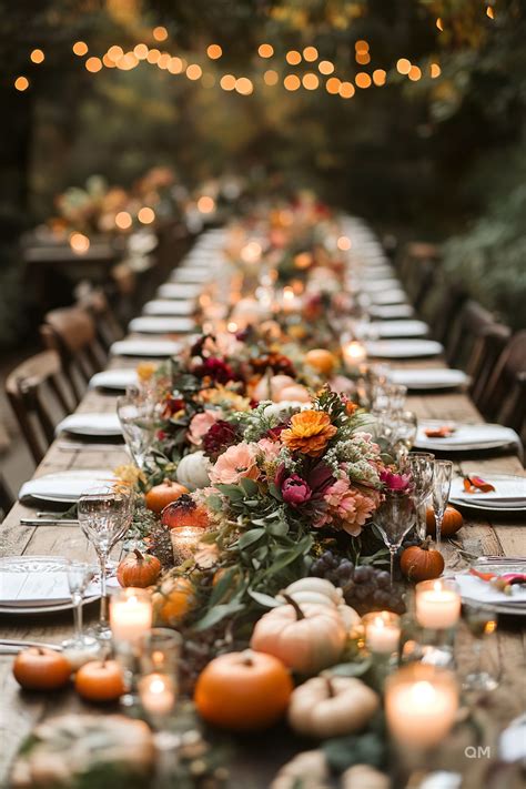 Fall Wedding Table Decor