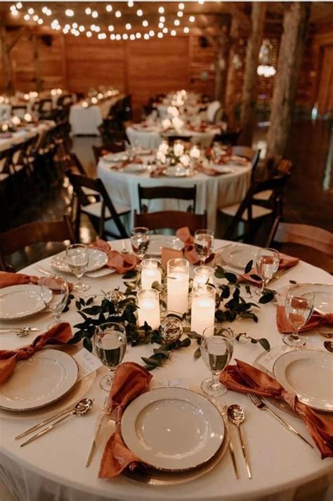 Fall Wedding Table Setting Ideas