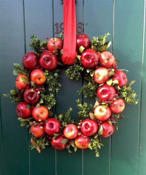 Fall Wreaths with Apples