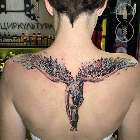 Fallen Angel Painting Tattoo