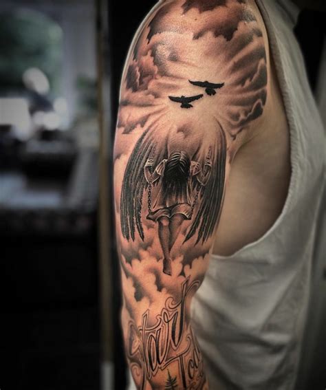 Falling Angel Tattoo
