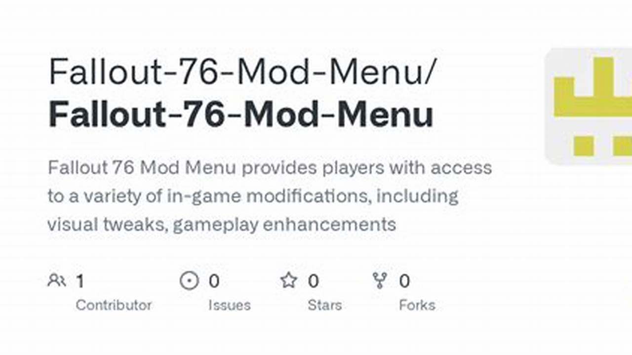 Fallout 76 Mod Menu 2024