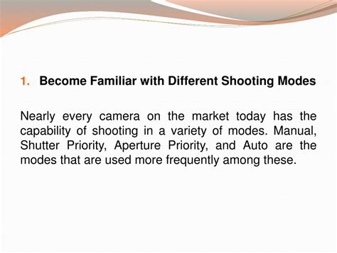 Familiar shooting experience