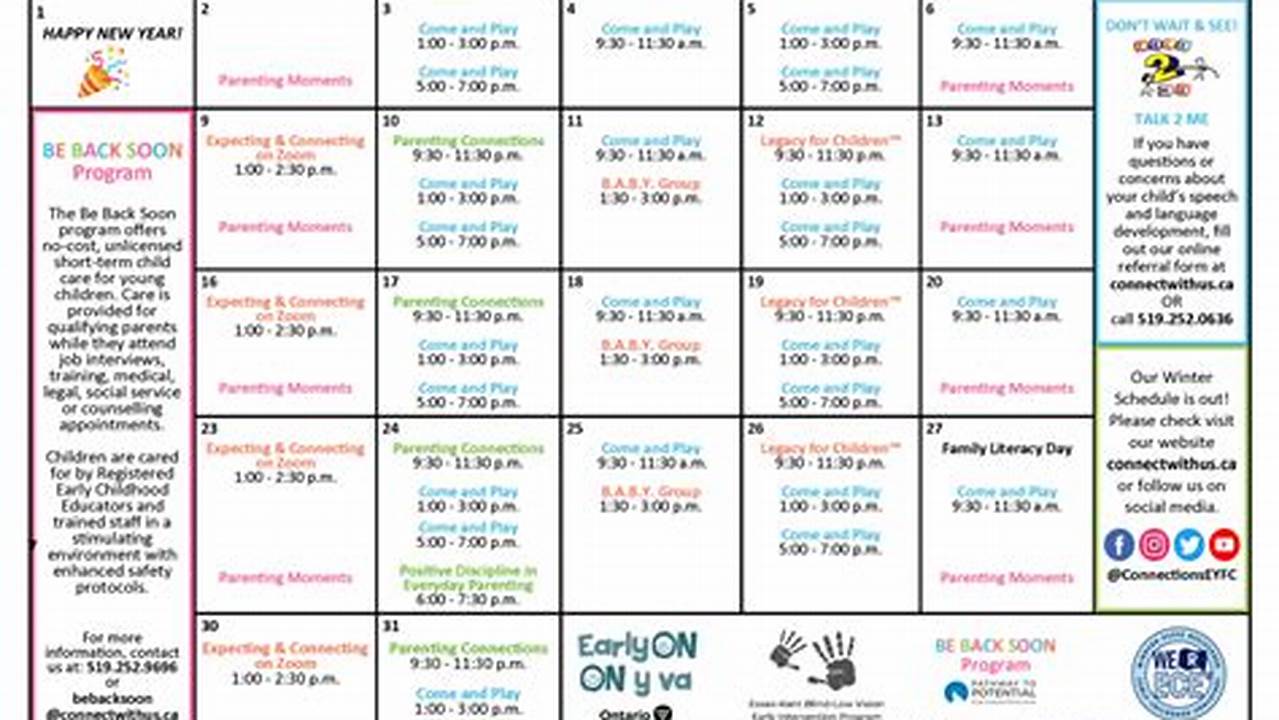 Family Calendar Program