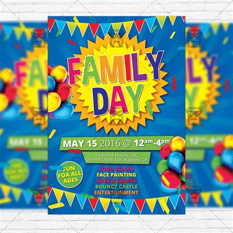 Family Day Community Event Flyer Template PosterMyWall