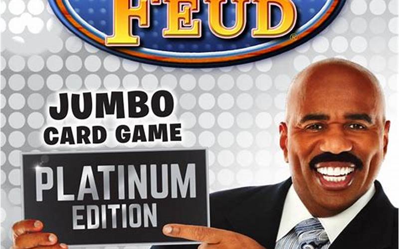 Family Feud Jumbo Card Game Platinum Edition