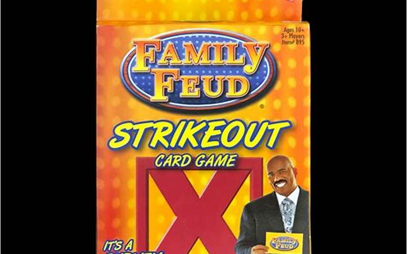 Family Feud Strikeout Card Game
