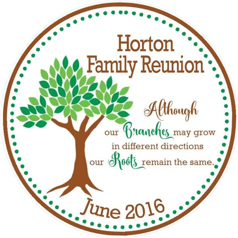 Family Reunion Name Tag Template