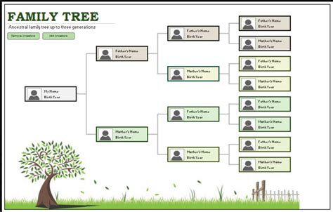 Family Tree Excel Template