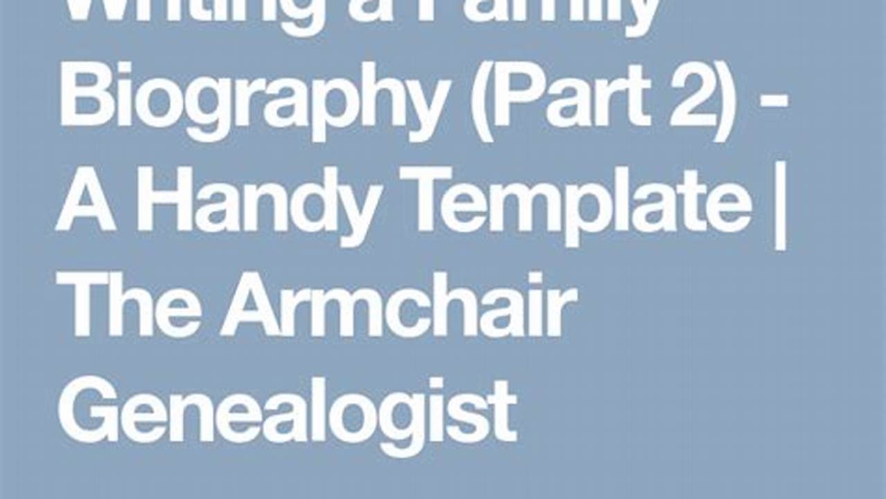 Family, Biography