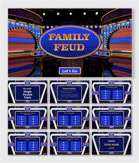 Family Feud Powerpoint Template With Sound - Great Research